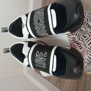 SOLD SOLD  Moschino sneakers sz 8, fit like 7 1/2